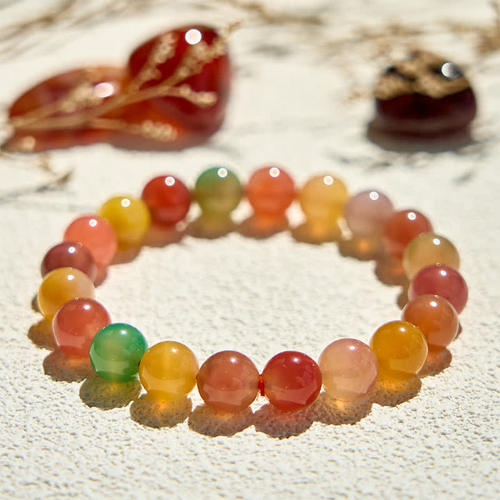 Olivenorma Natural Yanyuan Agate Beaded Bracelet - image 2