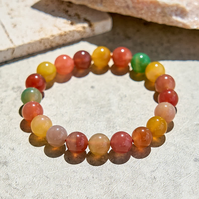 Olivenorma Natural Yanyuan Agate Beaded Bracelet - image 3