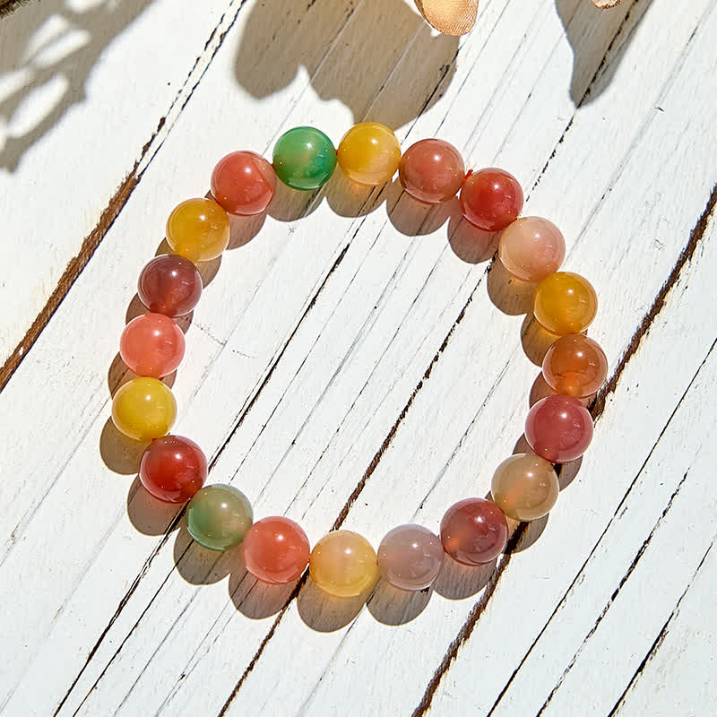 Olivenorma Natural Yanyuan Agate Beaded Bracelet - image 4