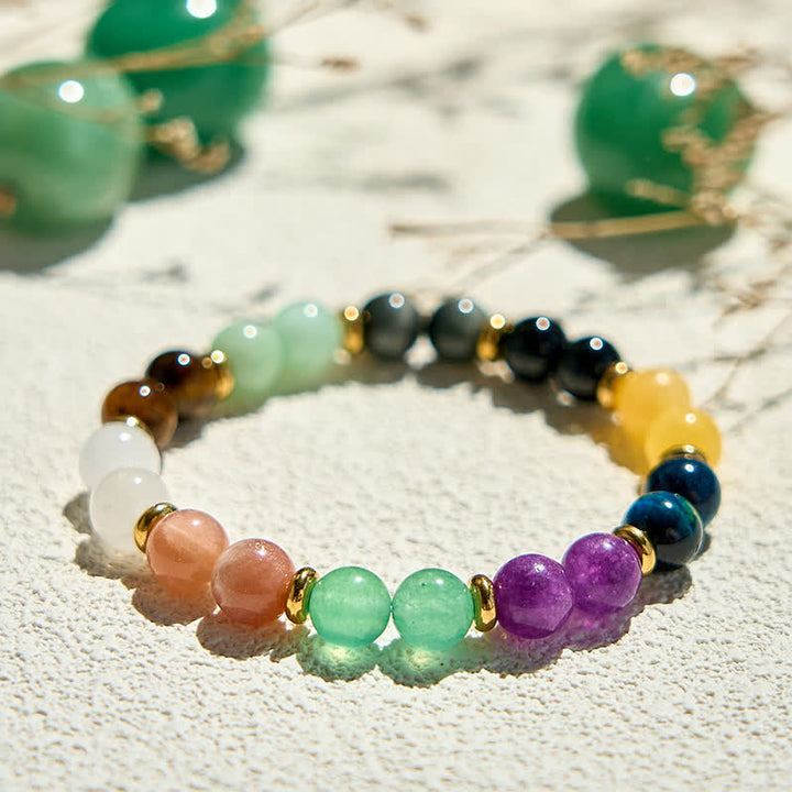 Olivenorma 10 Types of Natural Stone Beads Bracelet - image 2