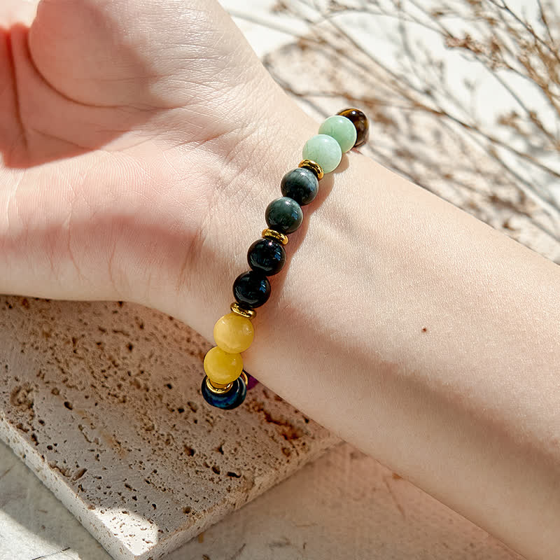 Olivenorma 10 Types of Natural Stone Beads Bracelet - image 1