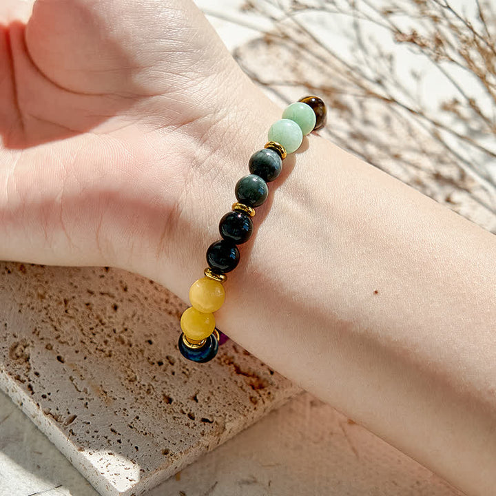 Olivenorma 10 Types of Natural Stone Beads Bracelet - image 1