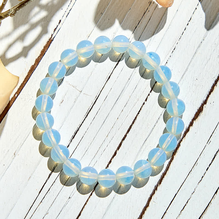 Olivenorma 6-10mm Natural Opalite Beaded Bracelet - image 4