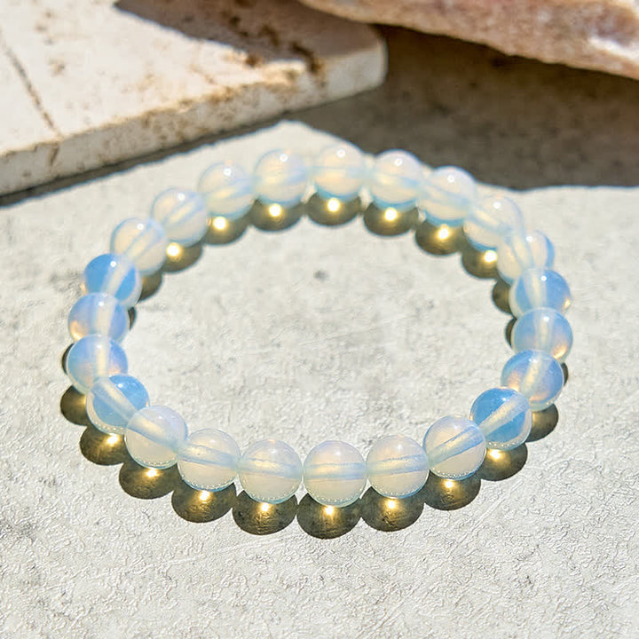 Olivenorma 6-10mm Natural Opalite Beaded Bracelet - image 3
