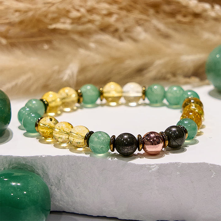 Olivenorma Natural Citrine Green Aventurine Success Bracelet - image 3