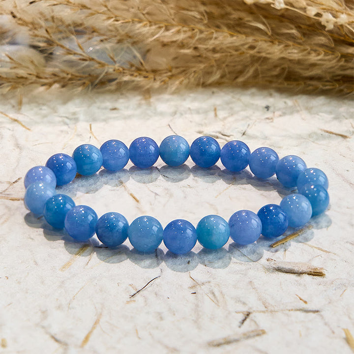 Olivenorma Natural Aquamarine Healing Gemstone Beaded Bracelet - image 2