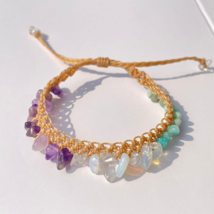 Olivenorma Natural Crystal Stone Braided Bracelet - image 12