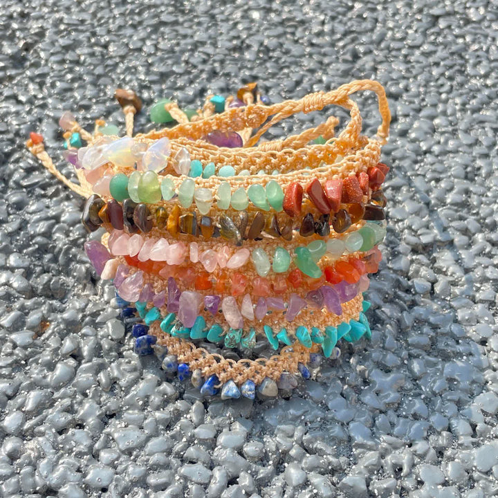 Olivenorma Natural Crystal Stone Braided Bracelet - image 21