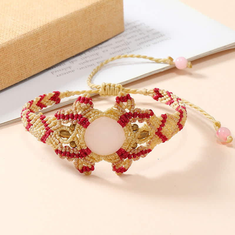 Olivenorma Handwoven Wrapped Crystal Braided Bracelet - image 8