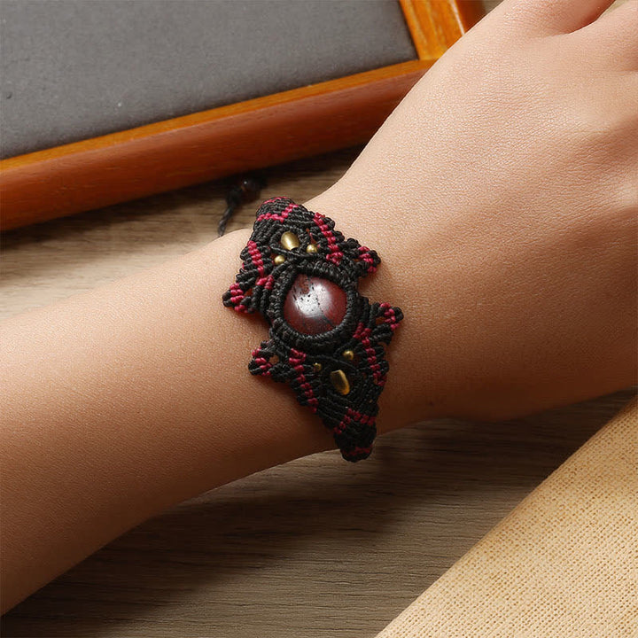 Olivenorma Handwoven Wrapped Crystal Braided Bracelet - image 3