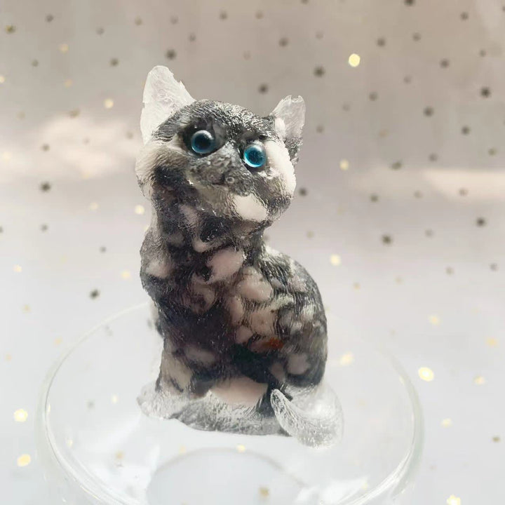 Olivenorma Crystal Resin Standing Cat Gemstone Decoration - image 38