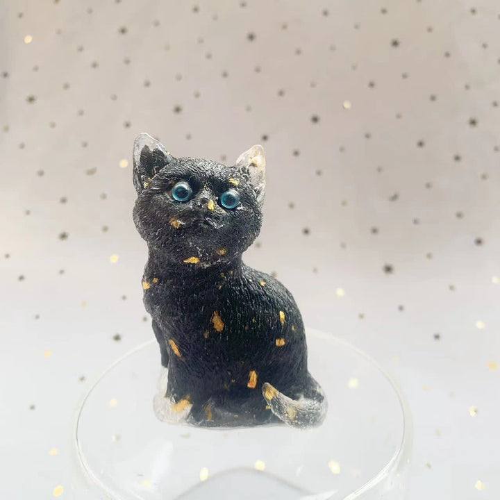 Olivenorma Crystal Resin Standing Cat Gemstone Decoration - image 29