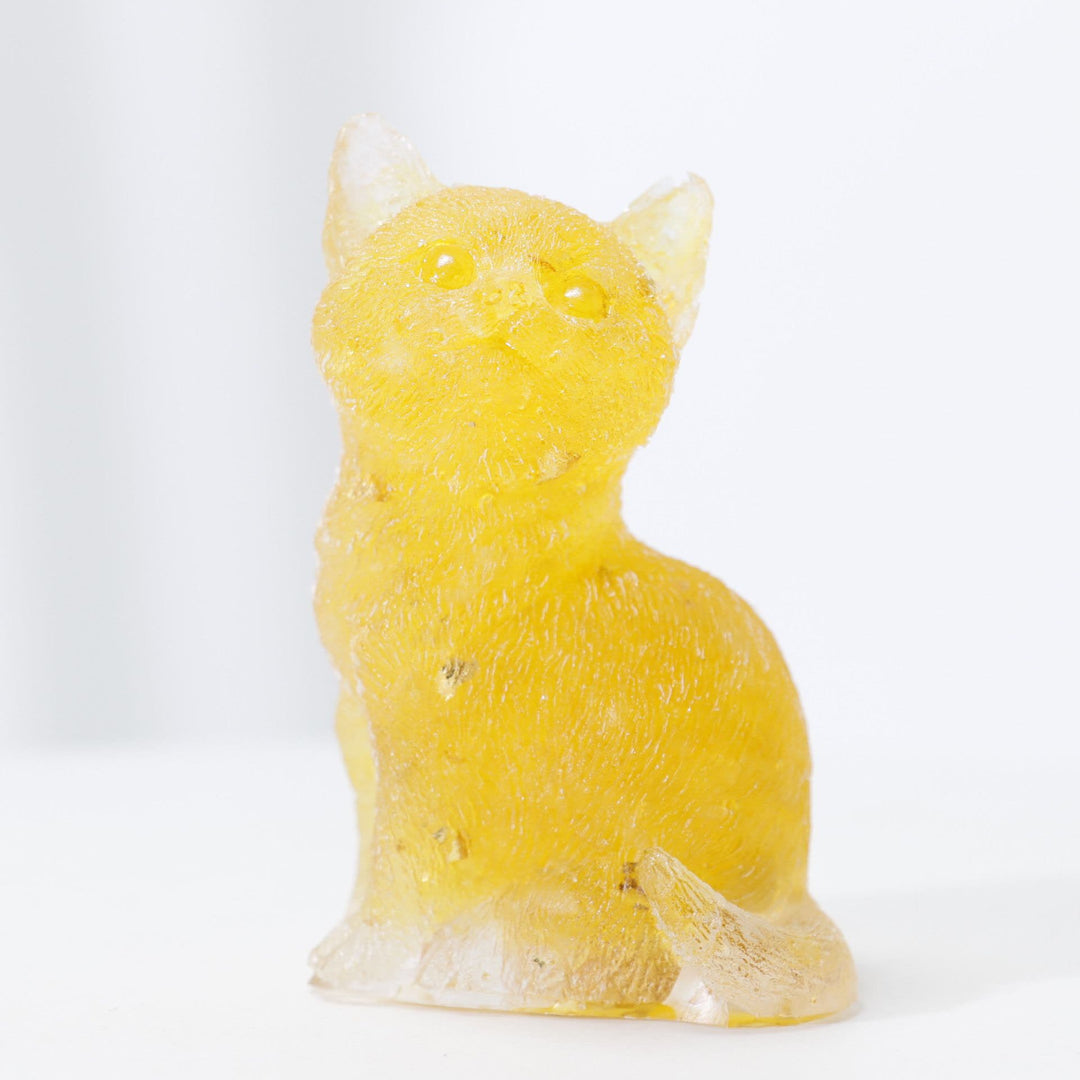 Olivenorma Crystal Resin Standing Cat Gemstone Decoration - image 10