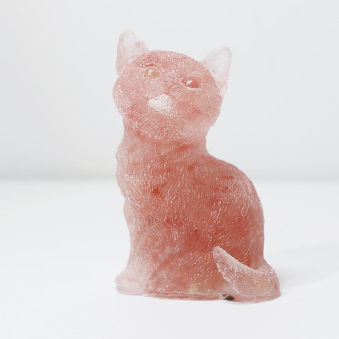 Olivenorma Crystal Resin Standing Cat Gemstone Decoration - image 31