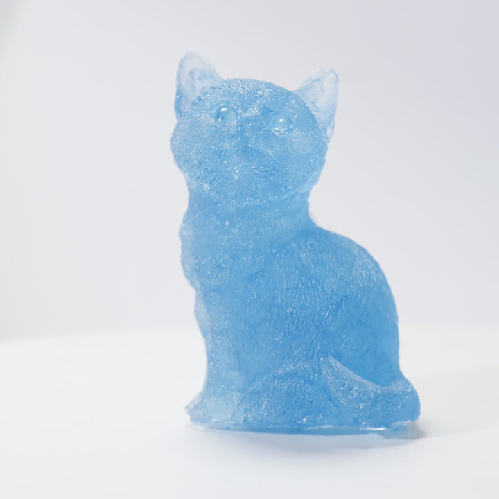 Olivenorma Crystal Resin Standing Cat Gemstone Decoration - image 4