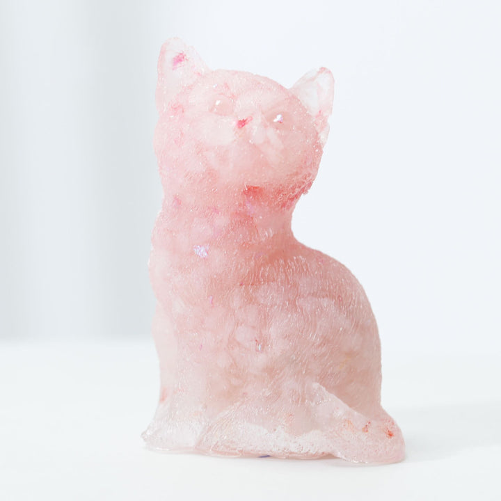 Olivenorma Crystal Resin Standing Cat Gemstone Decoration - image 34