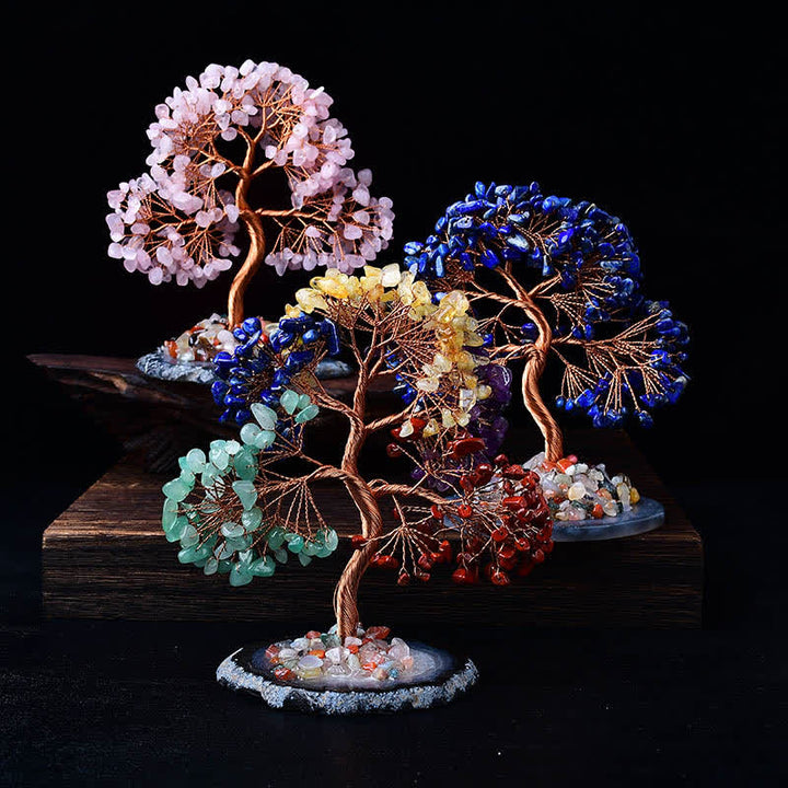 Olivenorma Colored Agate Gravel Base Feng Shui Tree - image 14