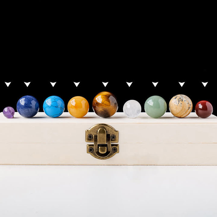 Olivenorma Nine Planets Crystal Sphere Set - image 3