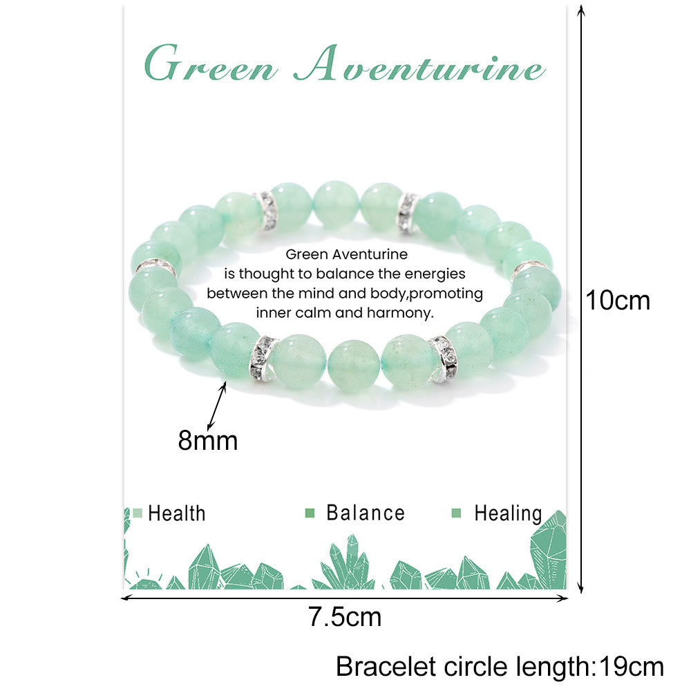Olivenorma Natural Gemstone Round Shaped Healing Beaded Bracelet - image 10