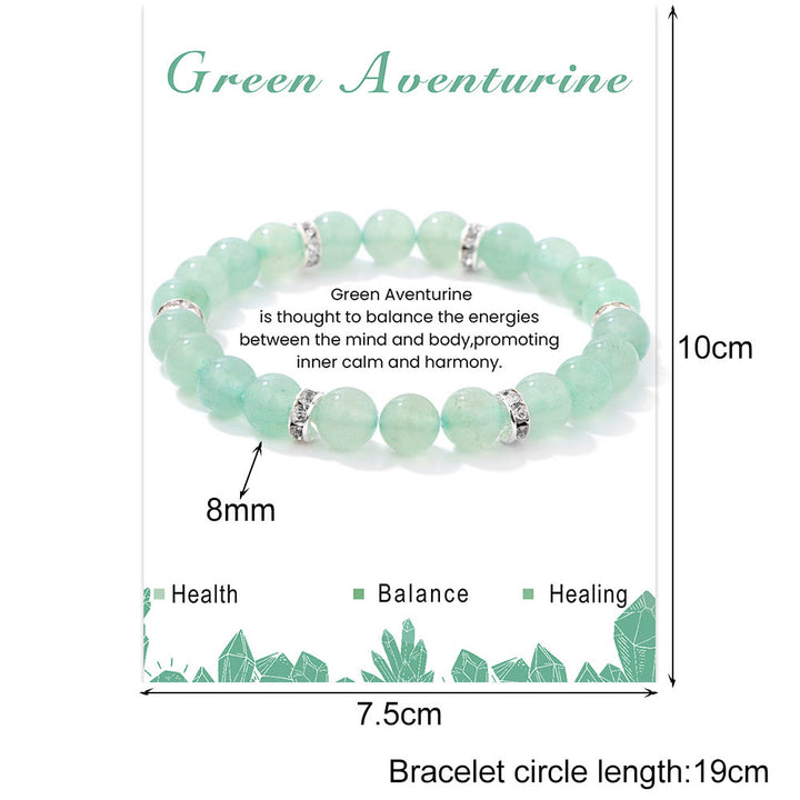 Olivenorma Natural Gemstone Round Shaped Healing Beaded Bracelet - image 10