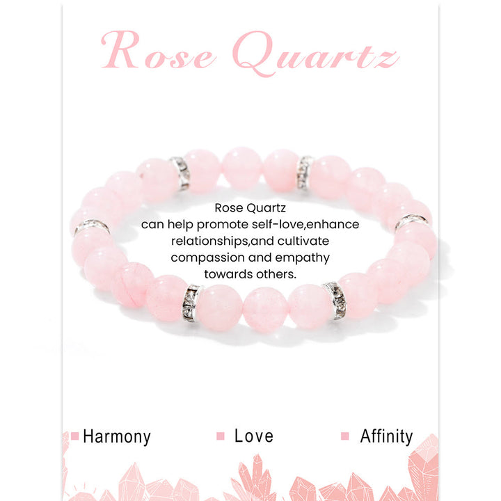 Olivenorma Natural Gemstone Round Shaped Healing Beaded Bracelet - image 1