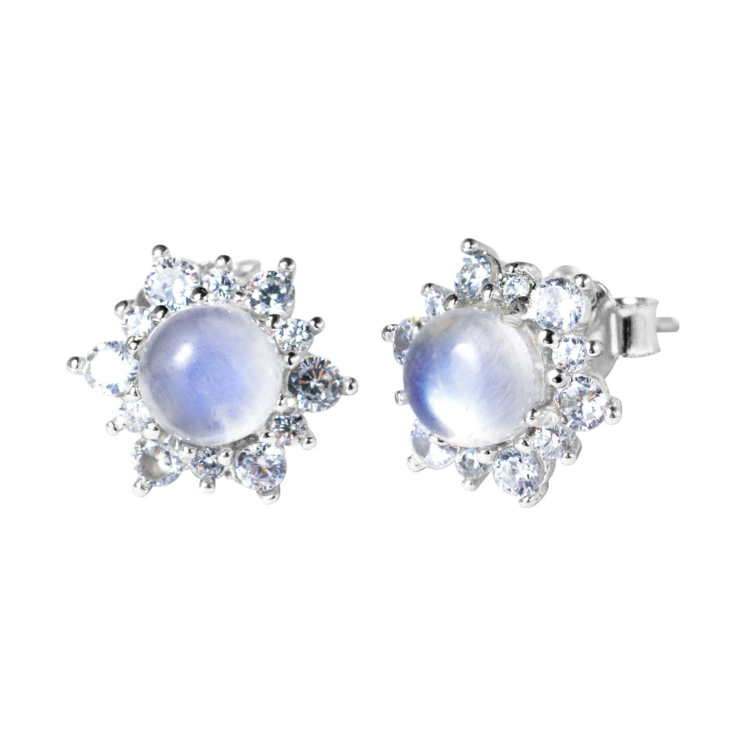 Olivenorma 925 Sterling Silver Natural Moonstone Earrings - image 4