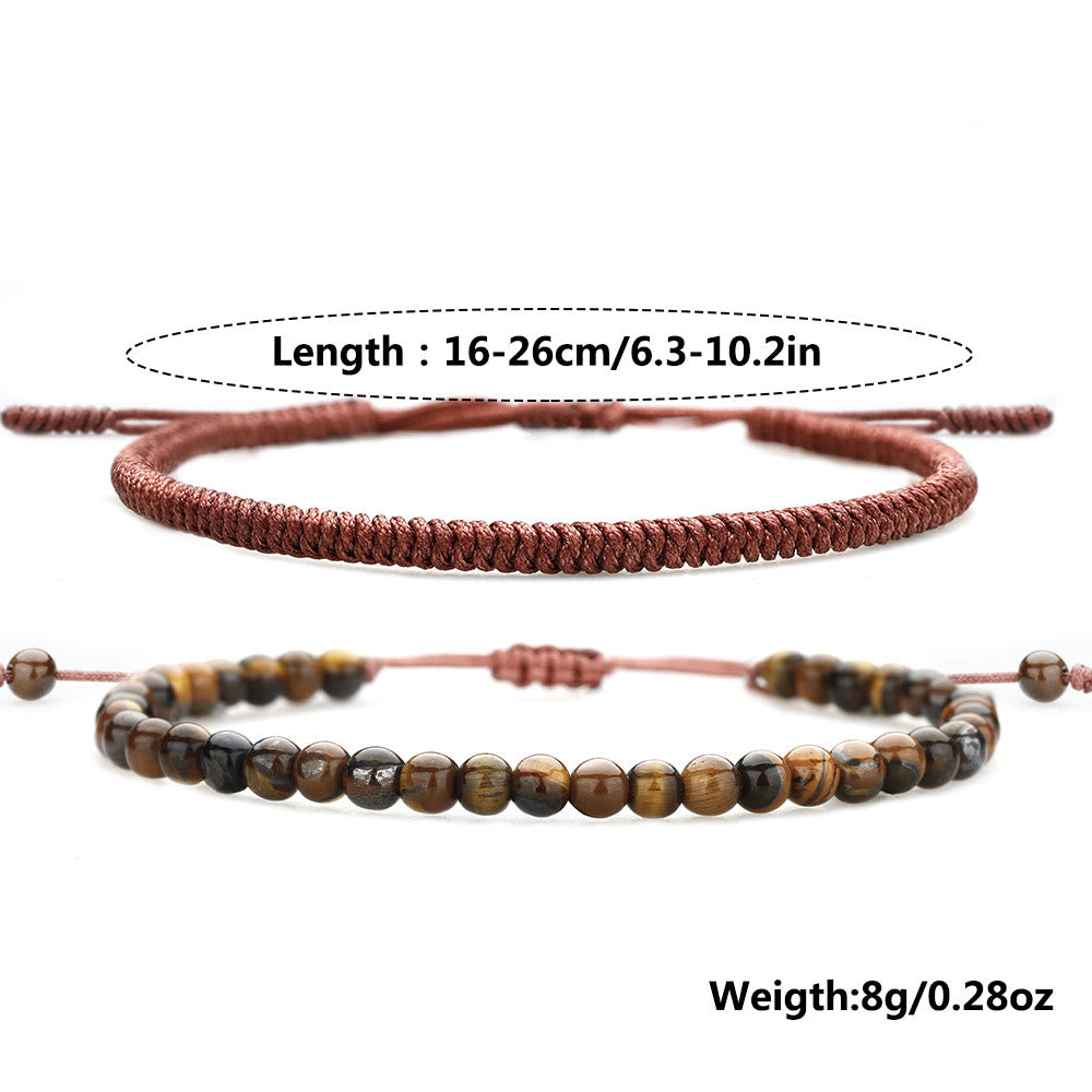 Olivenorma Natural Tiger Eye Beads Braided Bracelet - image 10