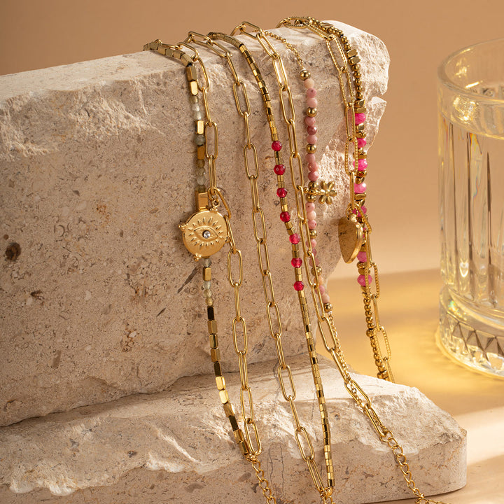 Olivenorma Natural Crystal Alloy Double-layer Bracelet - image 26