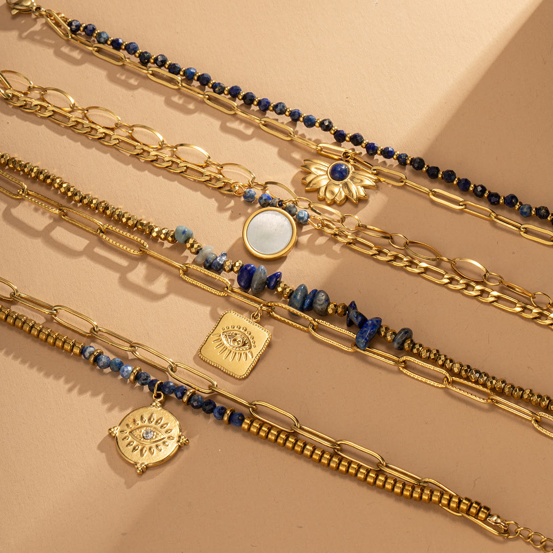 Olivenorma Natural Crystal Alloy Double-layer Bracelet - image 25