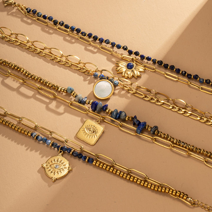 Olivenorma Natural Crystal Alloy Double-layer Bracelet - image 25