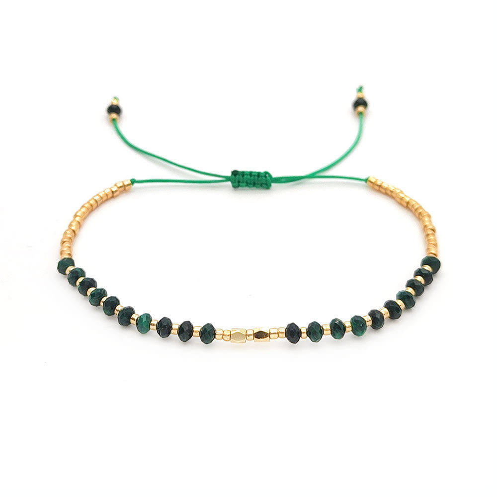 Olivenorma Natural Small Crystal Beads Bracelet - Malachite - image 7