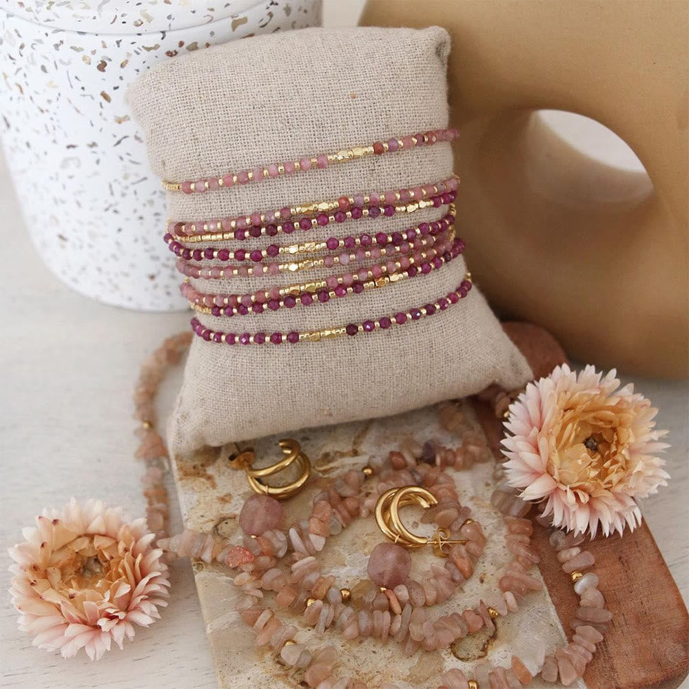 Olivenorma Natural Small Crystal Beads Bracelet - image 1