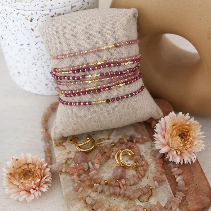 Olivenorma Natural Small Crystal Beads Bracelet - image 1