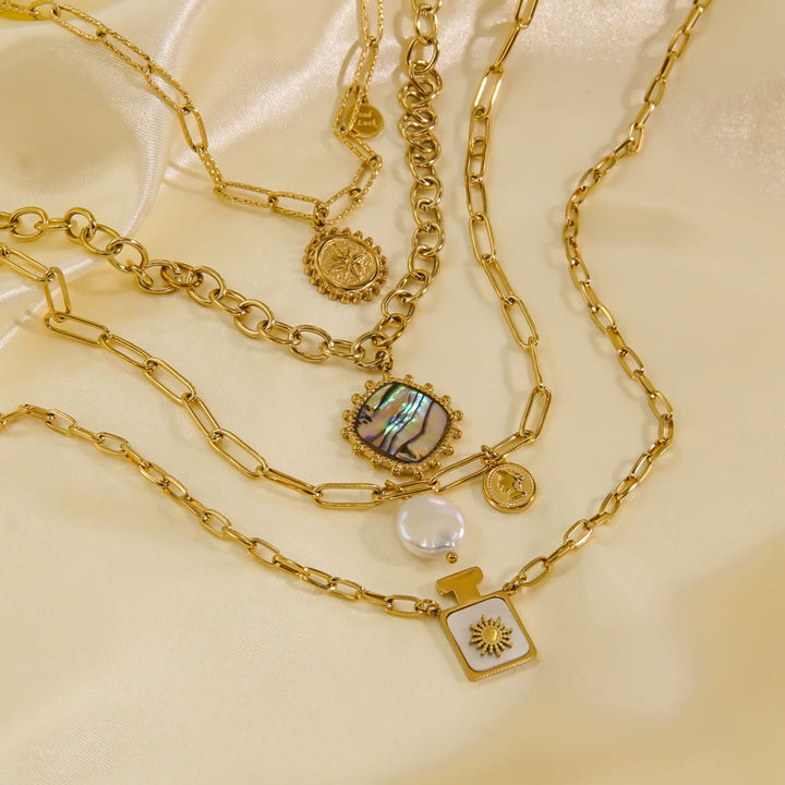 Olivenorma Natural Nacre Freshwater Pearl Pendant Necklace - image 0