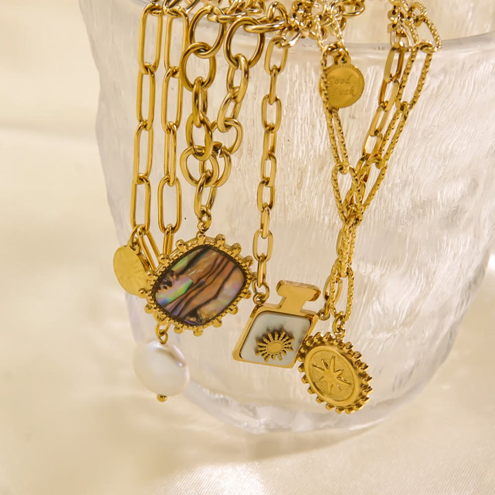 Olivenorma Natural Nacre Freshwater Pearl Pendant Necklace - image 9