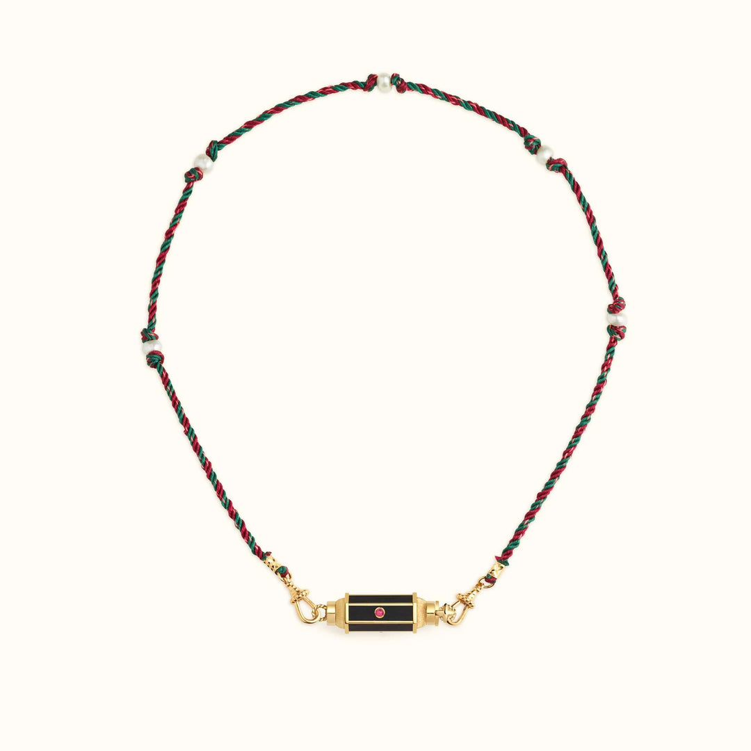 Olivenorma Braided Rope Colorful Tarot Kaleidoscope Pendant Necklace - image 8