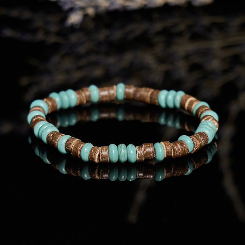Olivenorma Natural Turquoise Picture Jasper Beaded Bracelet - image 4