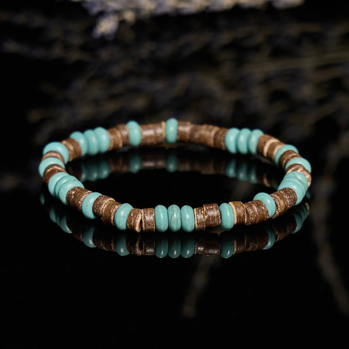 Olivenorma Natural Turquoise Picture Jasper Beaded Bracelet - image 4