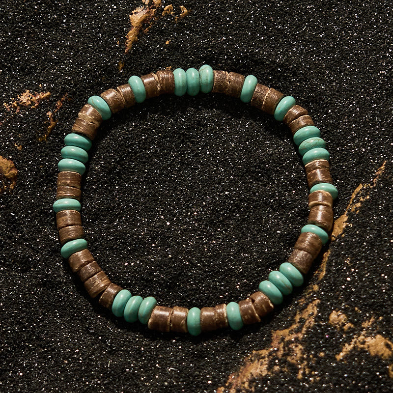 Olivenorma Natural Turquoise Picture Jasper Beaded Bracelet - image 3