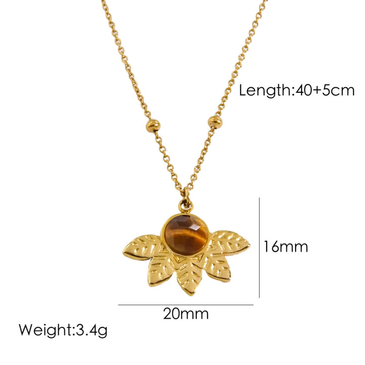 Olivenorma Natural Tiger Eye Pendant Necklace - image 10