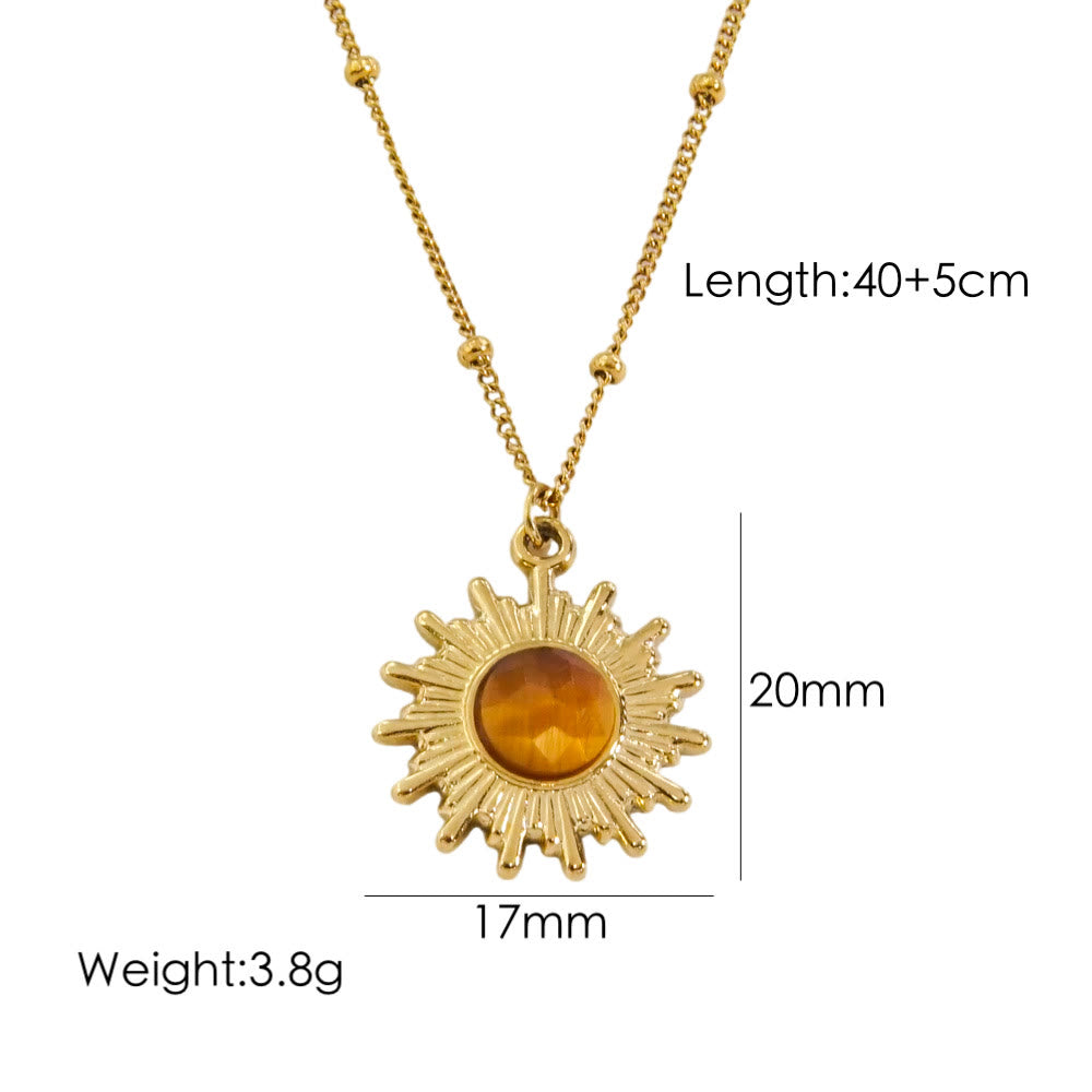 Olivenorma Natural Tiger Eye Pendant Necklace - image 12