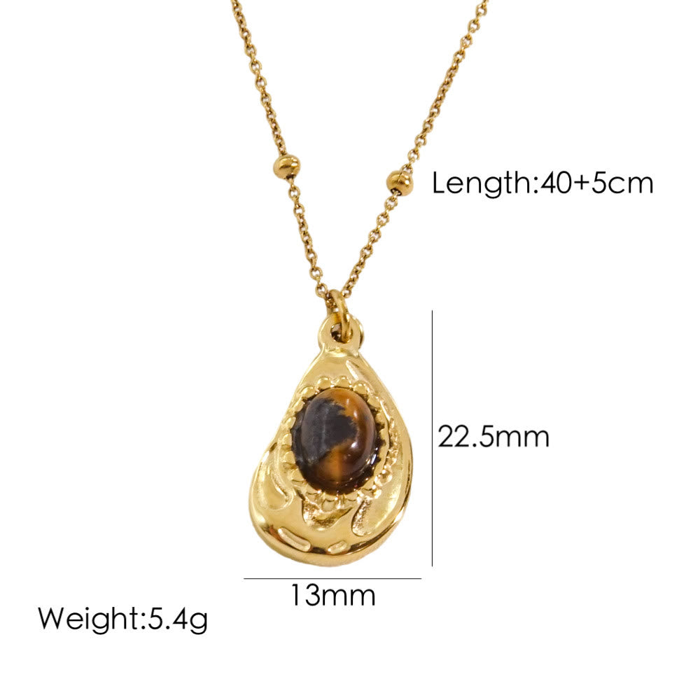 Olivenorma Natural Tiger Eye Pendant Necklace - image 8