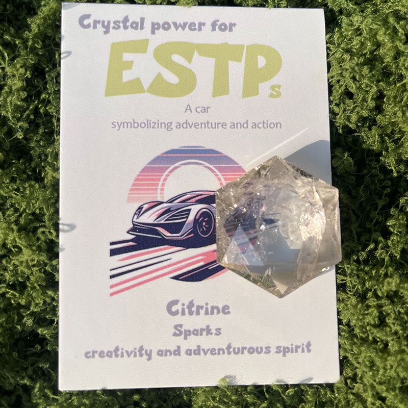 Olivenorma MBTI Gem Crystal Ornaments Natural Stone - ESTP - image 3