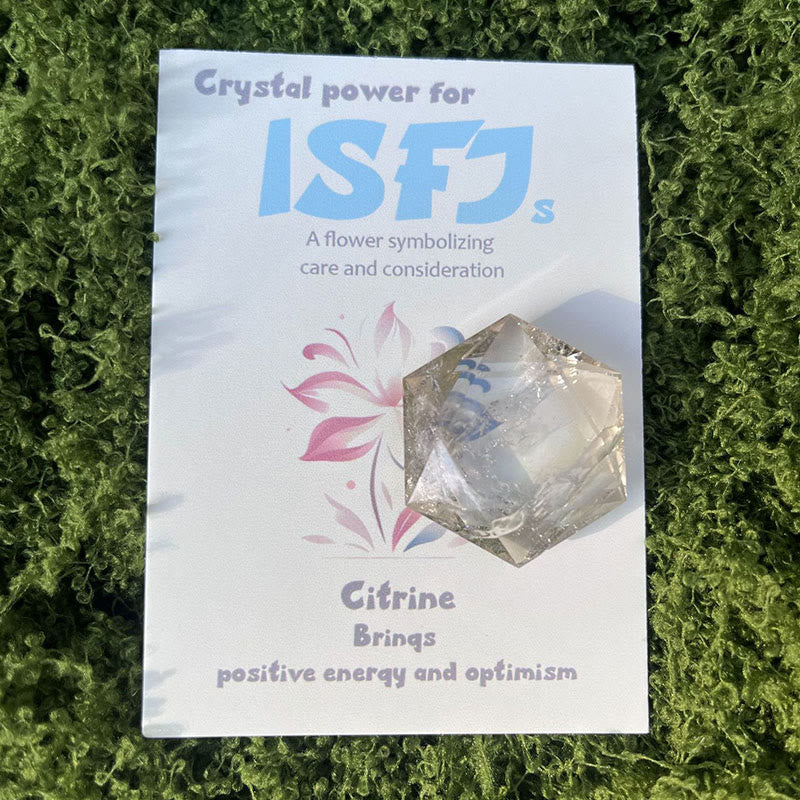 Olivenorma MBTI Gem Crystal Ornaments Natural Stone - ISFJ - image 4