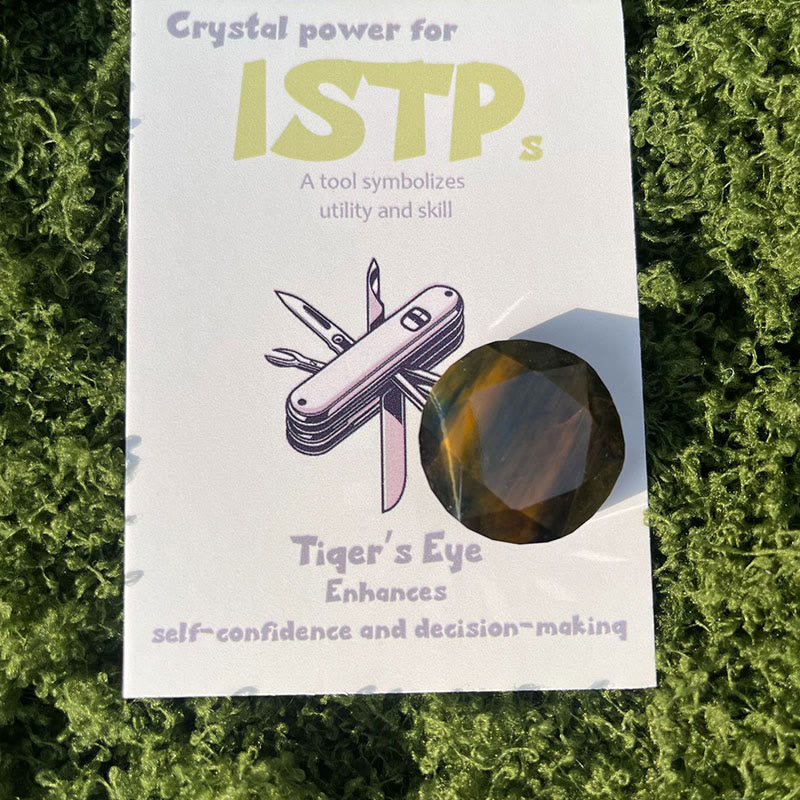 Olivenorma MBTI Gem Crystal Ornaments Natural Stone - ISTP - image 11