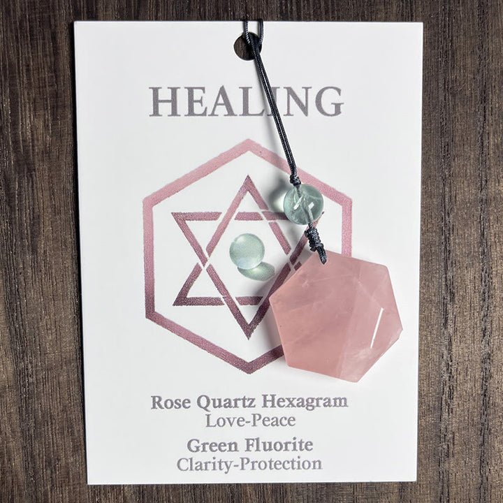 Olivenorma Natural Crystal Metatron's Cube Pendant Keychain - image 22