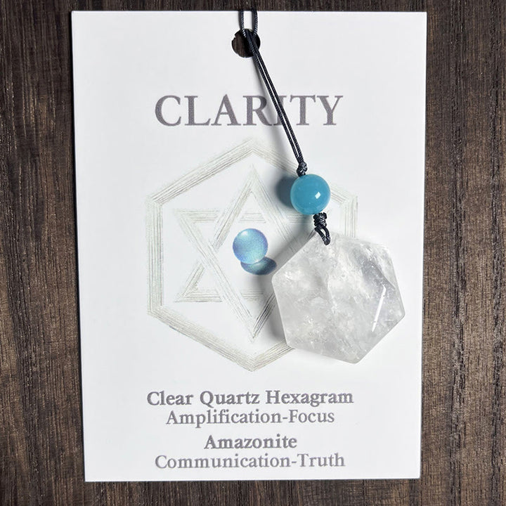 Olivenorma Natural Crystal Metatron's Cube Pendant Keychain - image 1