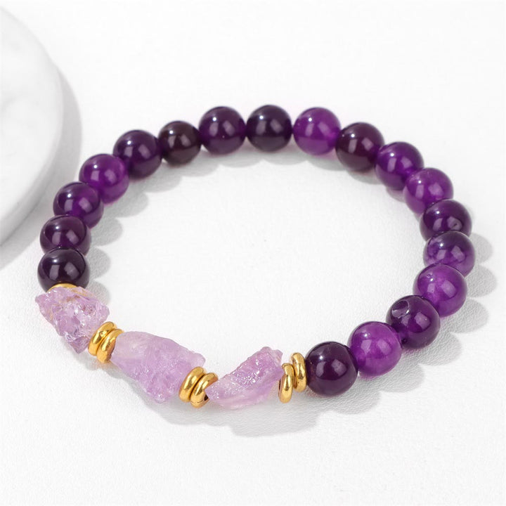 Olivenorma Natural Rough Gemstone Beaded Bracelet - image 18