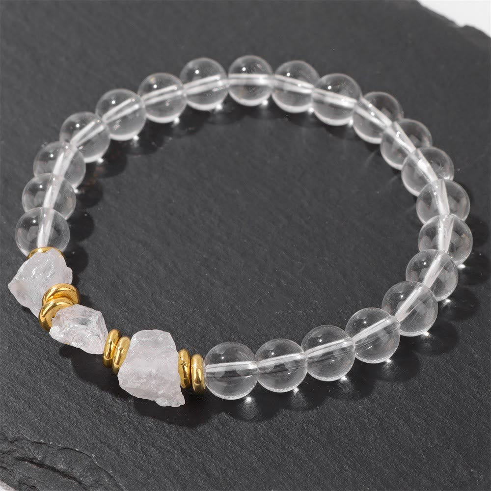 Olivenorma Natural Rough Gemstone Beaded Bracelet - image 3