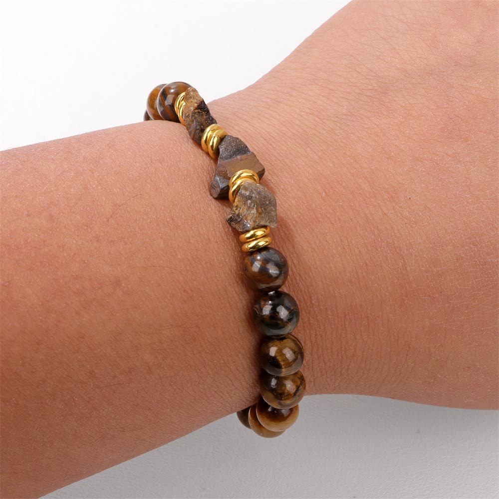 Olivenorma Natural Rough Gemstone Beaded Bracelet - image 31